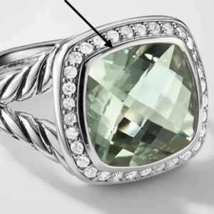 David Yurman Sterling Silver Split Shank Two-Tone Albion Ring - Size 7